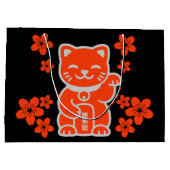 Lucky Japanese Maneki-neko Groot Cadeauzakje (Achterkant)