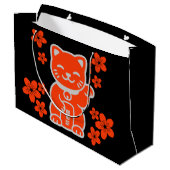 Lucky Japanese Maneki-neko Groot Cadeauzakje (Achterkant Gekanteld)