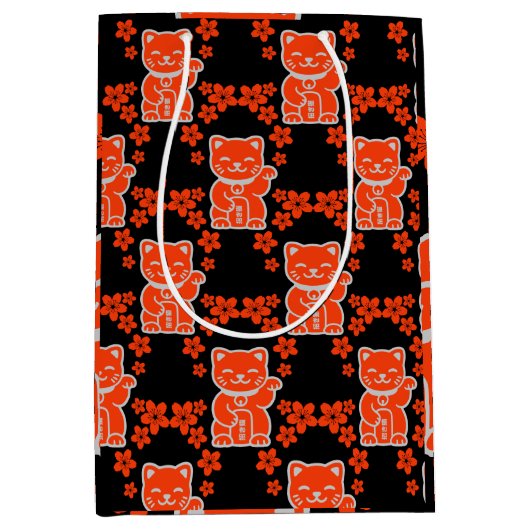Lucky Japanese Maneki-neko Medium Cadeauzakje (Voorkant)