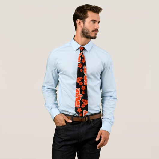 Lucky Japanese Maneki-neko Stropdas (In situ)