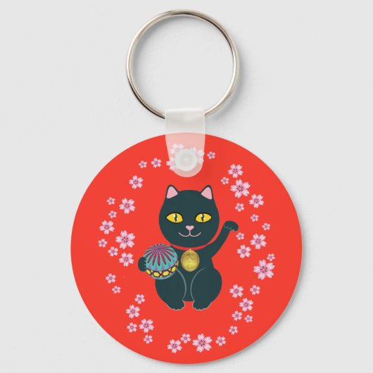 Lucky Japans Sleutelhanger Becelling Cat (Voorkant)