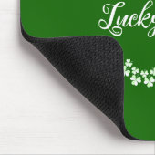 Lucky Je Groene Shamrocks Saint Patrick's Day Muismat (Hoek)