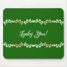 Lucky Je Groene Shamrocks Saint Patrick's Day Muismat