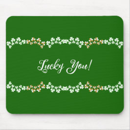 Lucky Je Groene Shamrocks Saint Patrick's Day Muismat