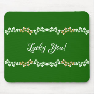 Lucky Je Groene Shamrocks Saint Patrick's Day Muismat
