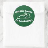 Lucky Kentucky Ronde Sticker (Tas)