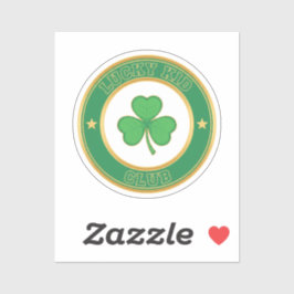 Lucky Kid Club Officiële Lid Badge St Patrick Sticker
