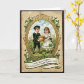 Lucky Kids Vintage Style Card Kaart (Gele Bloem)