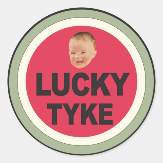 Lucky Kind Ronde Sticker (Voorkant)