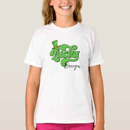 Lucky Kind - St. Patrick's Day Shamrock T-shirt (Voorkant)