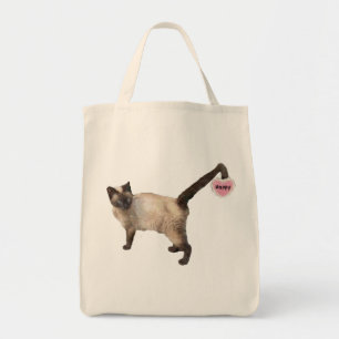 Lucky Kinked Tail Cat Tote Bag