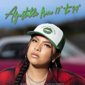 Lucky "Kiss Me I'm Irish" Green Glitter Lip Print Trucker Pet