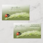 Lucky klanten met gelukkige ladybugs! visitekaartj visitekaartje (Voorkant / Achterkant)