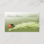 Lucky klanten met gelukkige ladybugs! visitekaartje (Achterkant)