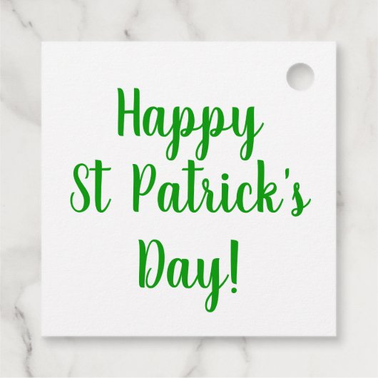 Lucky klaver St Patrick's Day party gunst cadeau l Bedankjes Labels (Achterkant)