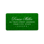 Lucky klaverbladeren groene St. Patrick's Day Etiket (Voorkant)