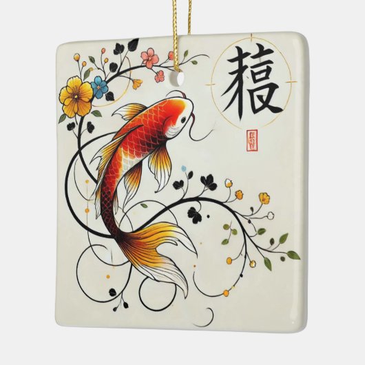 Lucky Koi-Ornament Keramisch Ornament (Links)
