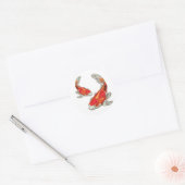 Lucky Koi Ronde Sticker (Envelop)