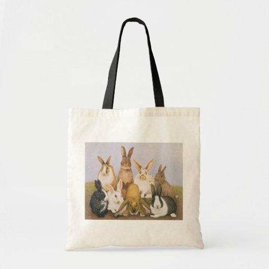 Lucky konijnen tote bag (Voorkant)