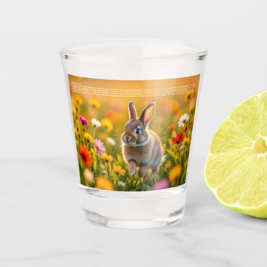 Lucky Konijnenpoot Shot Glas (Voorkant)