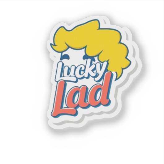 Lucky Lad Irish Pride Holiday Sticker (Voorkant)