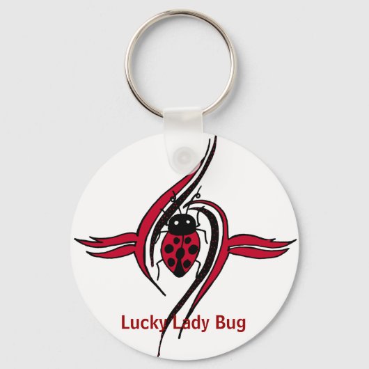 Lucky Lady Bug-sleutelketen Sleutelhanger (Voorkant)