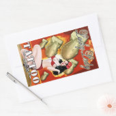Lucky Lady Tattoo Rechthoekige Sticker (Envelop)