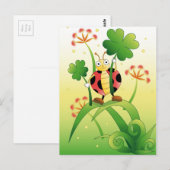 Lucky Ladybird Briefkaart (Voorkant / Achterkant)