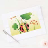 Lucky Ladybird Rechthoekige Sticker (Envelop)