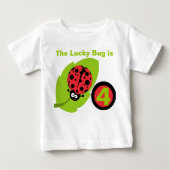Lucky Ladybug Birthday T-shirt (Voorkant)