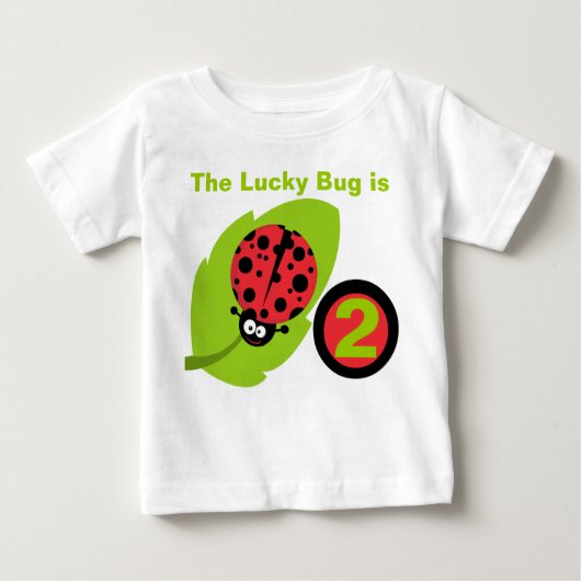 Lucky Ladybug Birthday T-shirt (Voorkant)