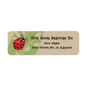 Lucky Ladybug Boek Sticker