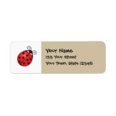 Lucky Ladybug Etiket (Voorkant)