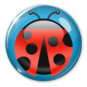 Lucky LadyBug Lade / Kabinet Knoppen - SRF (Voorkant)