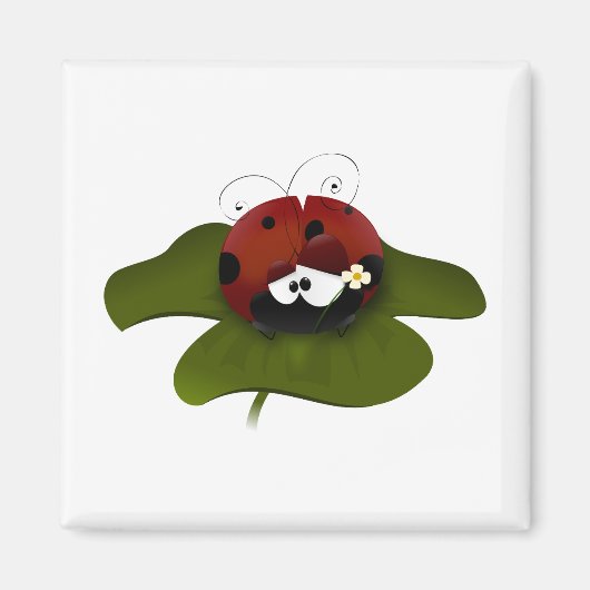 Lucky Ladybug Magneet (Voorkant)