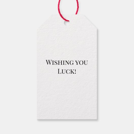 Lucky Ladybug op Leaf Cadeaulabel (Achterkant)