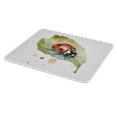 Lucky Ladybug op Leaf Snijplank (Hoek)