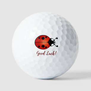 Lucky Ladybug Red Oranje Ladybird Good Luck Golfballen