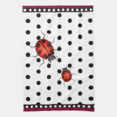 Lucky Ladybug Spots Theedoek (Verticaal)