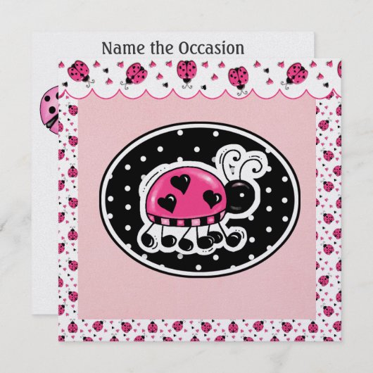 Lucky LadyBug - SRF Kaart (Voorkant / Achterkant)