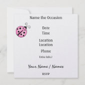 Lucky LadyBug - SRF Kaart (Achterkant)