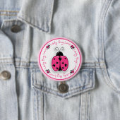Lucky Ladybug - SRF Ronde Button 7,6 Cm (In situ)