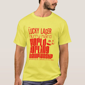 Lucky Lager Schiet op, wereldkampioen curling T-shirt