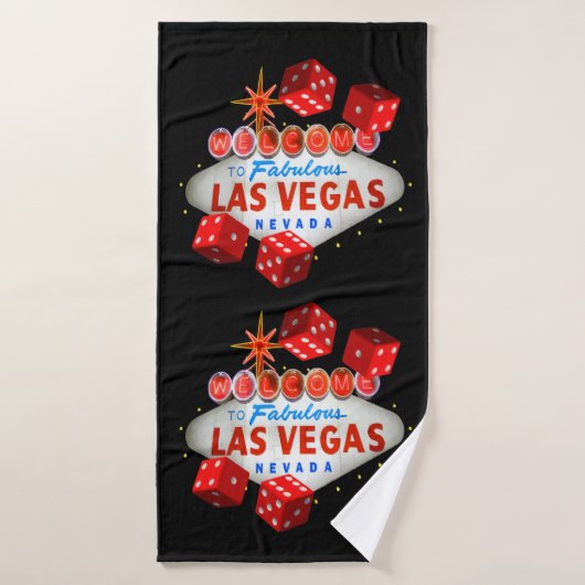 Lucky Las Vegas badhanddoek set Bad Handdoek (Badhanddoek)