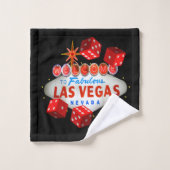 Lucky Las Vegas badhanddoek set Bad Handdoek (Wasdoekje)