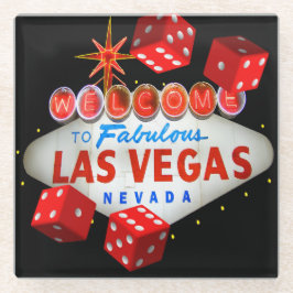 Lucky Las Vegas Glass Onderzetter
