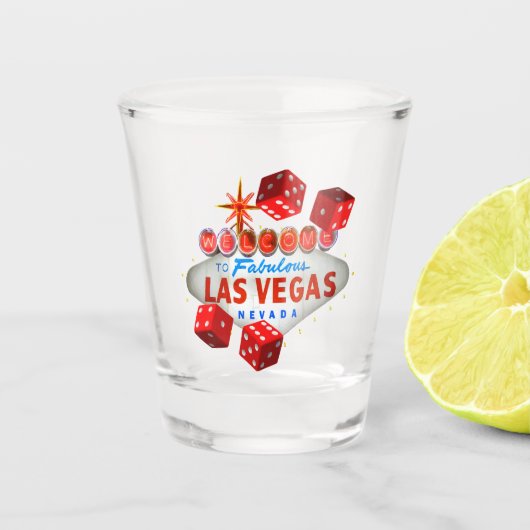 Lucky Las Vegas Shot Glass Shot Glas (Voorkant)