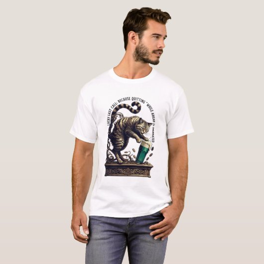 Lucky Last Call Cat Graphic Tee T-shirt (Voorkant volledig)