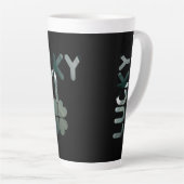 LUCKY Latte Mok Abstracte Trend Interieur Groen (Rechterhoek)