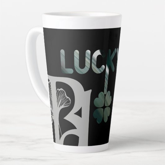 LUCKY Latte Mok Abstracte Trend Interieur Groen (Linkerhoek)